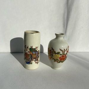 Porcelain Bud Vases Mixed Match Set of 2
